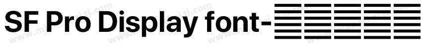 SF Pro Display font字体转换